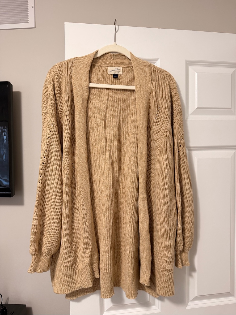 Universal Thread Open Front Cardigan - Beige Camel